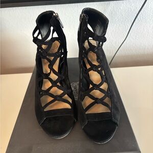 Vince Camuto Black Suede Footwear
